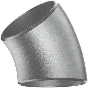 Nerezové bezešvé koleno 45 stupňů 1,5D (Typ 3) DN100 114,3 mm x 4,5 mm z oceli 1.4541 / 321